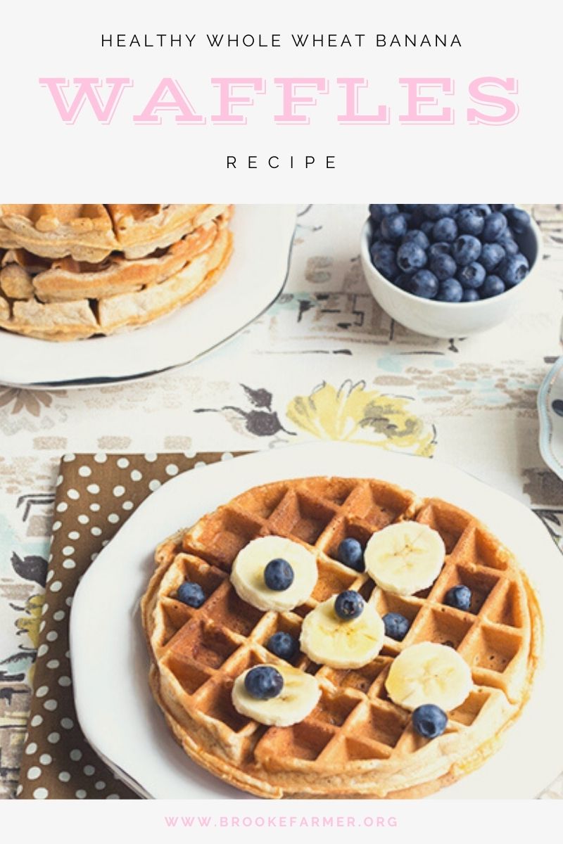 Healthy Whole Wheat Banana Waffles Recipe