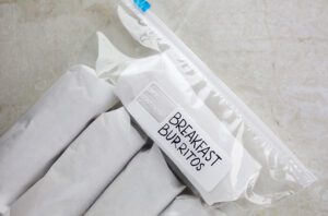 Burritos Ready for Freezer