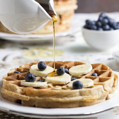Whole Wheat Banana Waffles