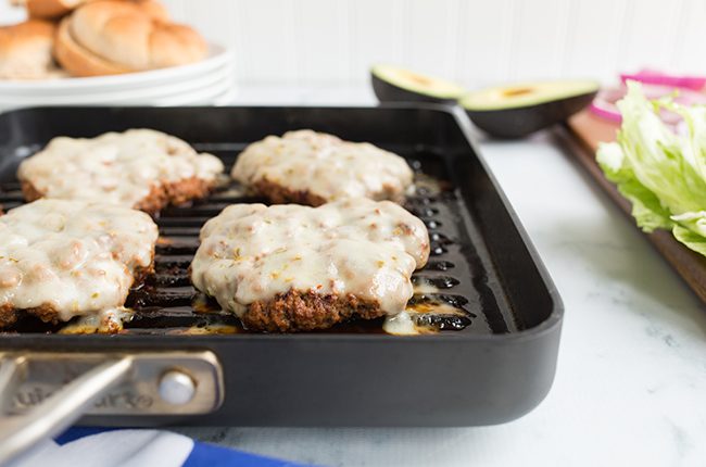 Grilling the Easy Mexican Ranch Burgers