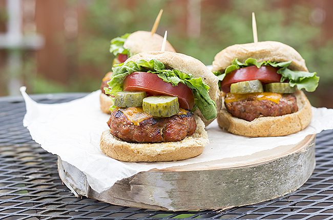 image of easy turkey burger sliders