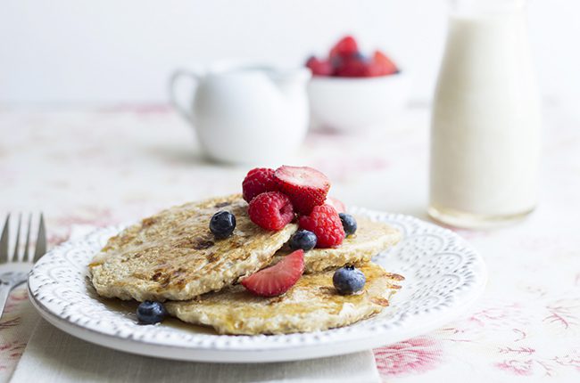 Plated Healthy Pancakes