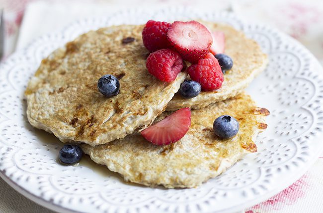 Finished Pancakes with Fruit