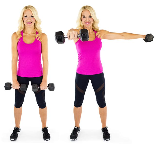 L raises for Moves to Banish Bra Bulge