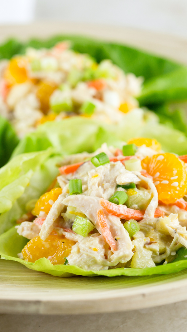 Asian Chicken Salad Lettuce Wraps