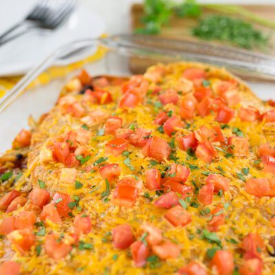 Healthy Chicken Enchilada Casserole