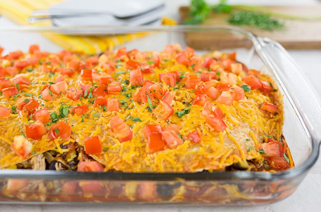 Enchilada Casserole with Chicken