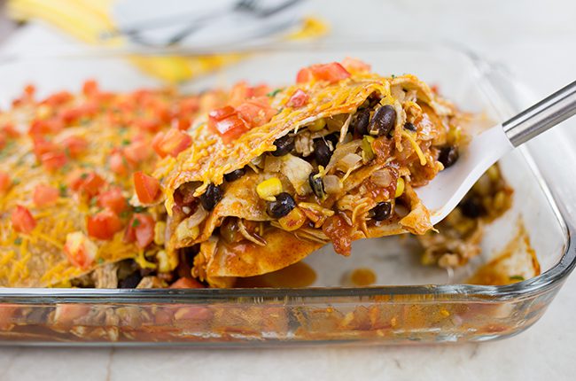 Layers of Enchiladas