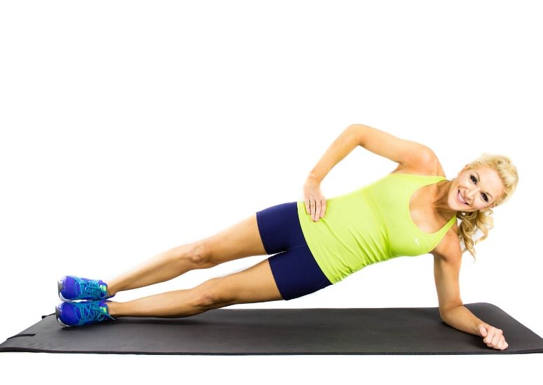 Forearm Side Plank for Moves to Banish Bra Bulge