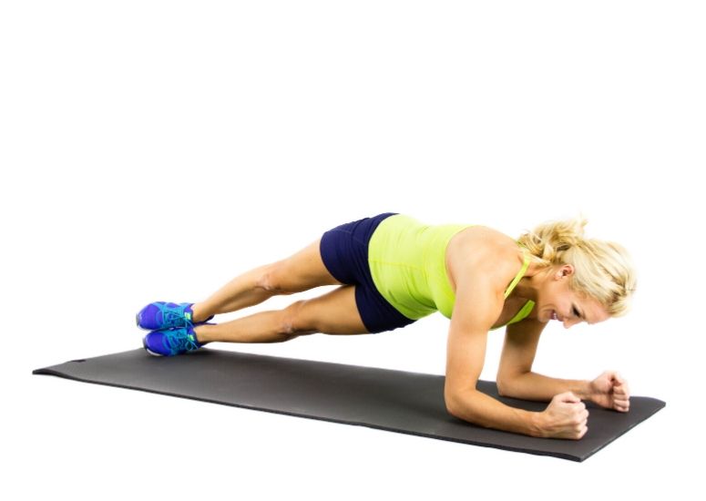 Hip Twister Plank for Moves to Banish Bra Bulge