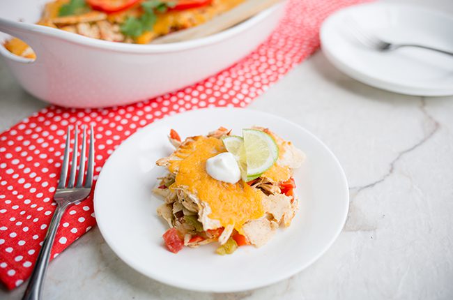 Plated Casserole with Toppings