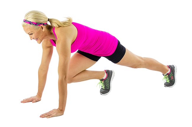 Mountain Climbers for 12 Full Body Exercises that you can do at home
