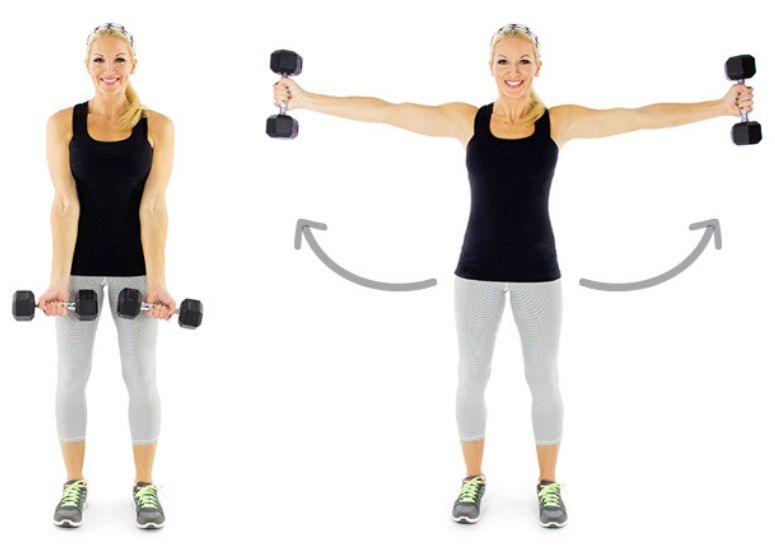 Side Fly Extensions for Moves to Banish Bra Bulge