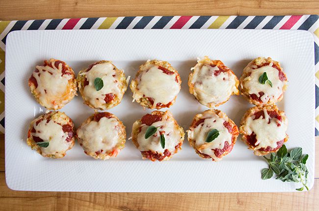 Baked Chicken Parm Meatloaf Muffins