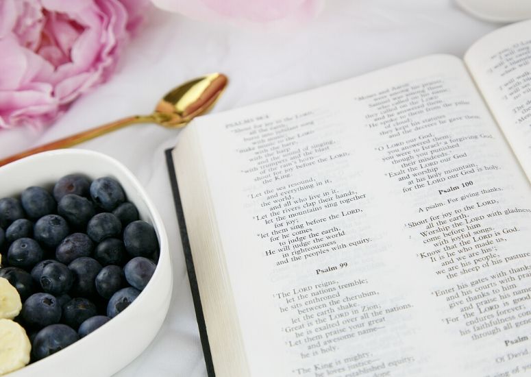 image of bible for reading and studying