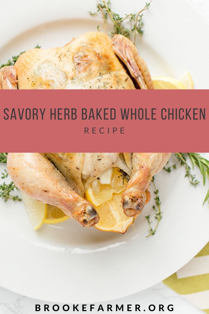 Savory Herb Baked Whole Chicken Recipe