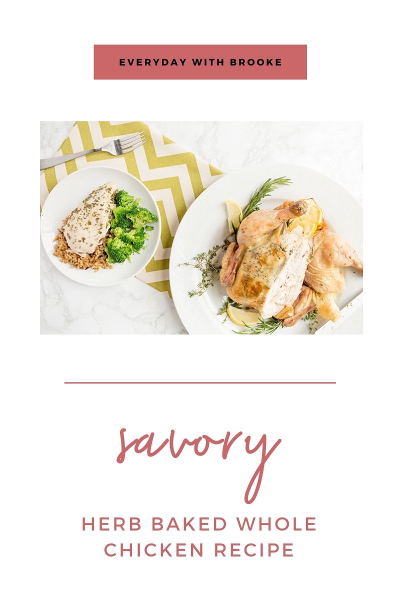 Savory Herb Baked Whole Chicken Recipe