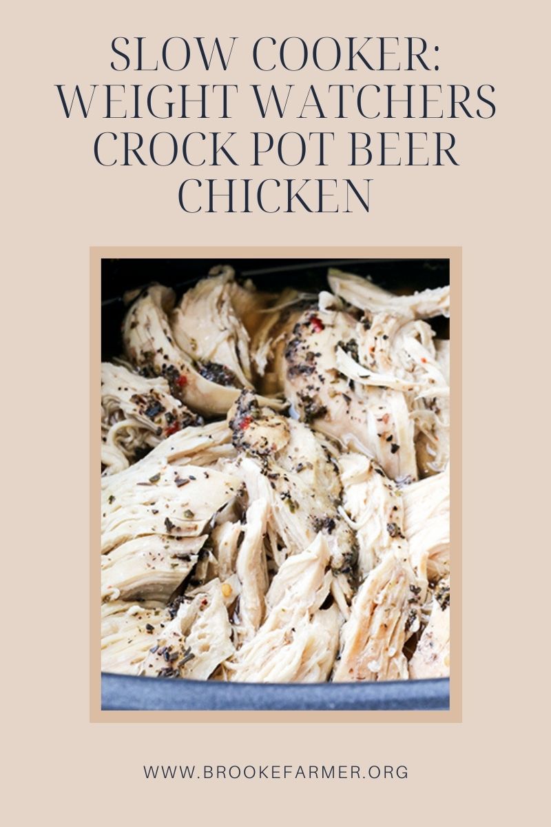 Slow Cooker: Weight Watchers Crock Pot Beer Chicken