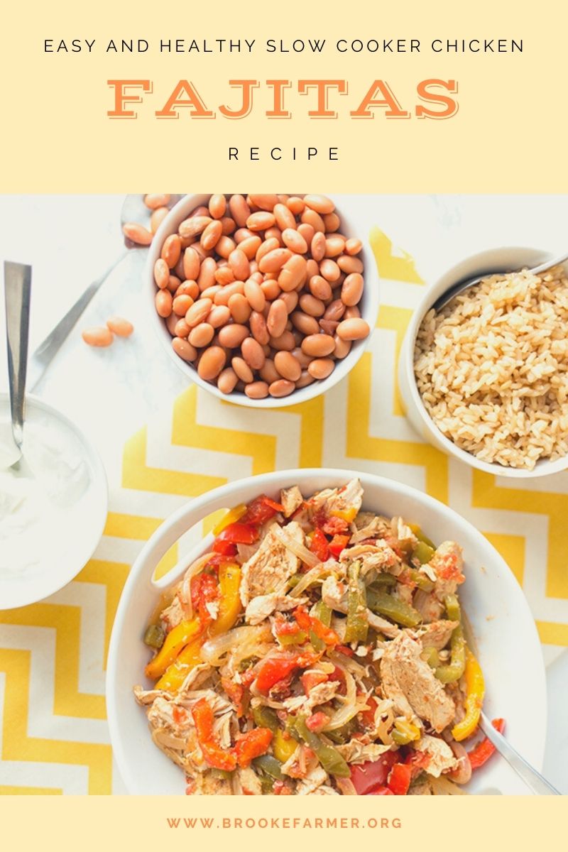 Easy and Healthy Slow Cooker Chicken Fajitas