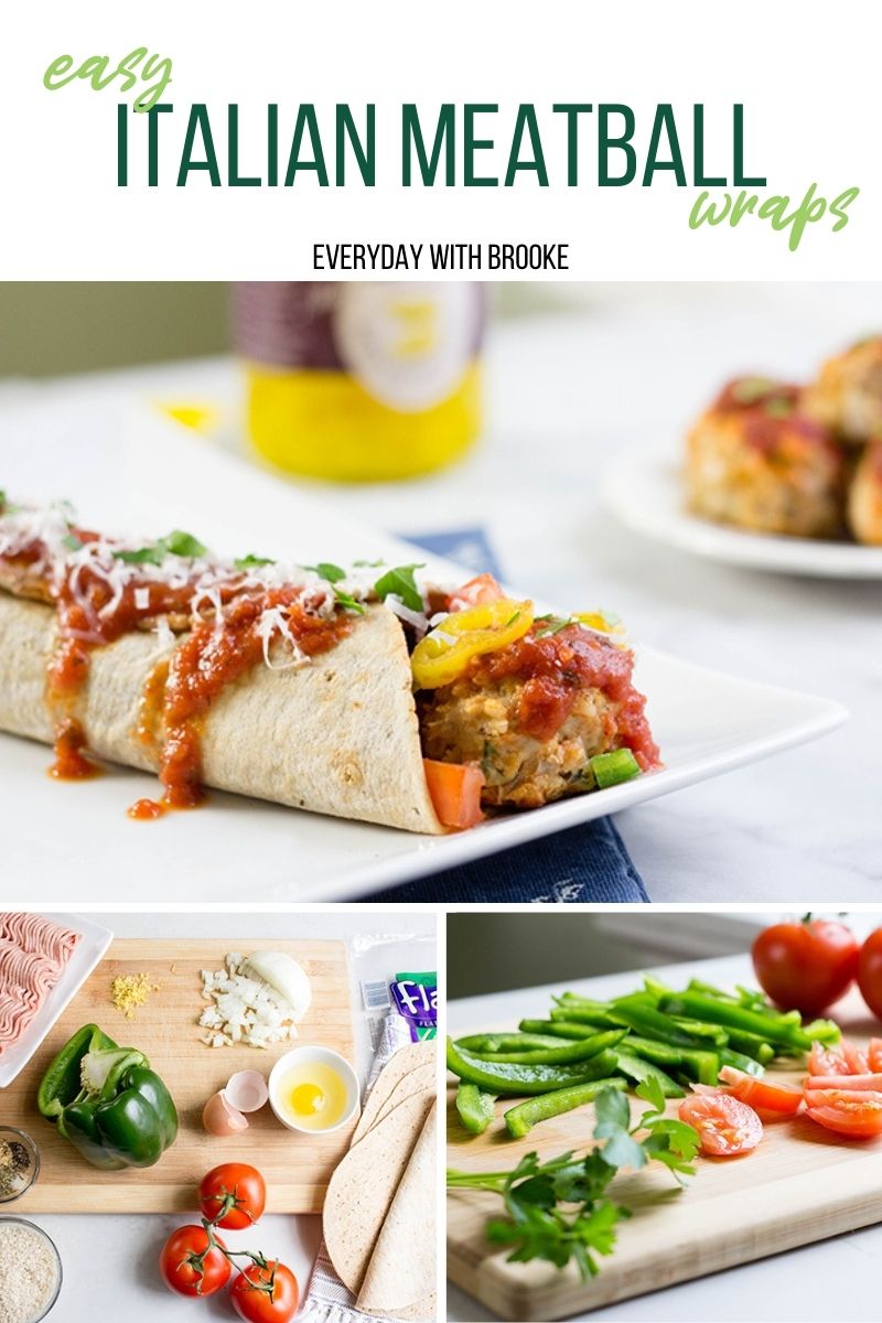 Easy Italian Meatball Wraps