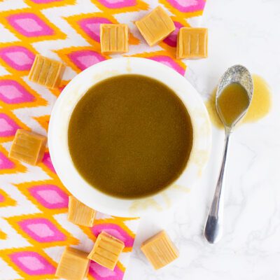 Easy Microwave Light Caramel Sauce