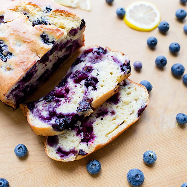 Healthy Lemon Blueberry Loaf