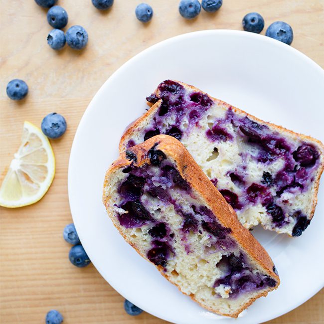 Healthy Lemon Blueberry Loaf