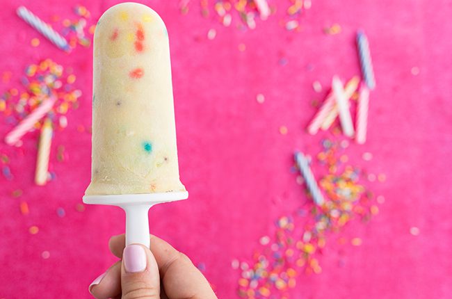 Birthday Cake Popsicle