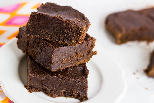 2 Ingredient Chocolate Pumpkin Brownies