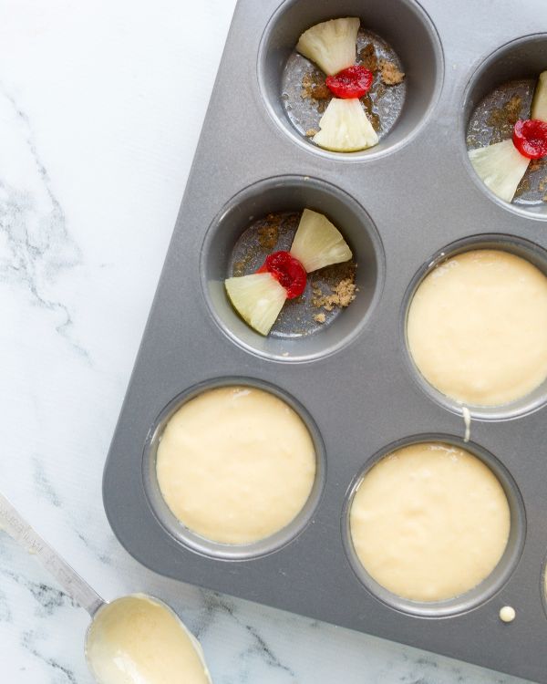 easy mini pineapple upside down cakes