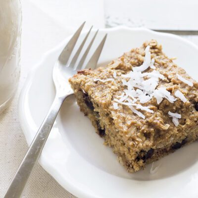 Healthy Chocolate Chip, Banana, and Coconut Cake