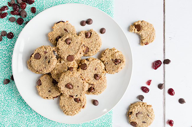 Plate of Energy Oatmeal Cookies