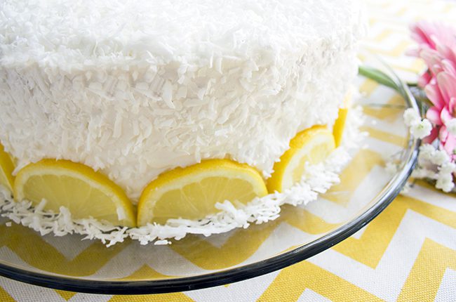 Whole Lemon Coconut Cake