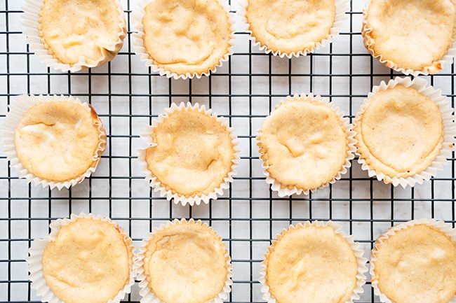 Cooling Pumpkin Cheesecakes
