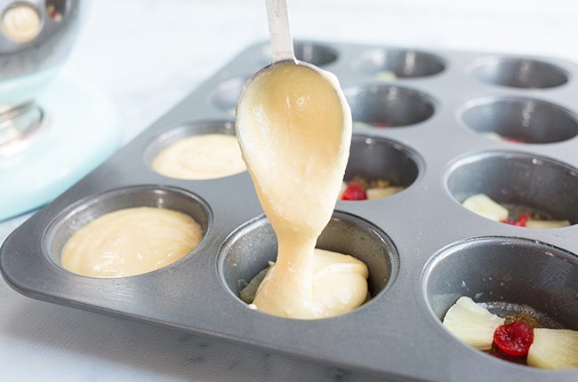 Upside Down Cake Pour