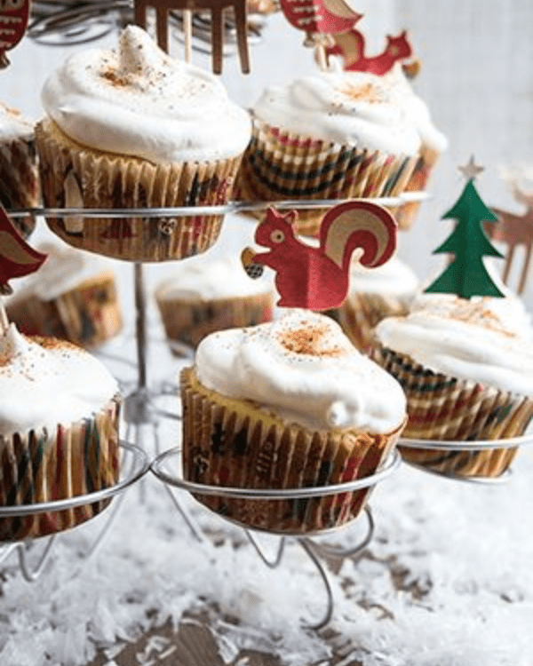 Eggnog Spiced Cupcakes