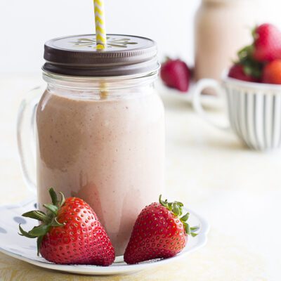 Strawberry Pineapple Breakfast Smoothie