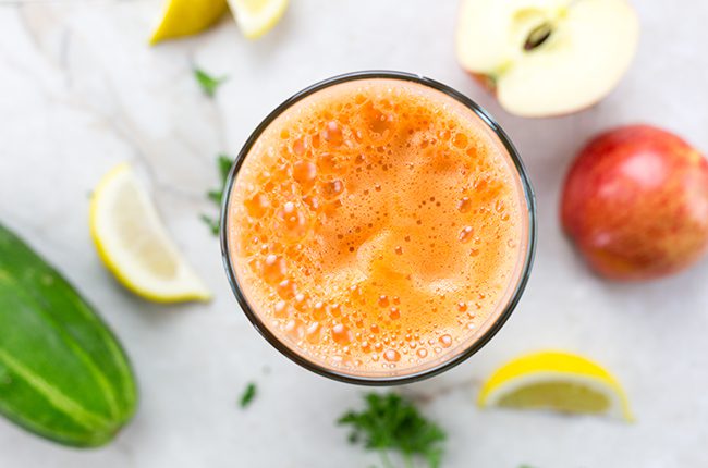 Fresh Start Juice with Carrots, Apples, and Ginger