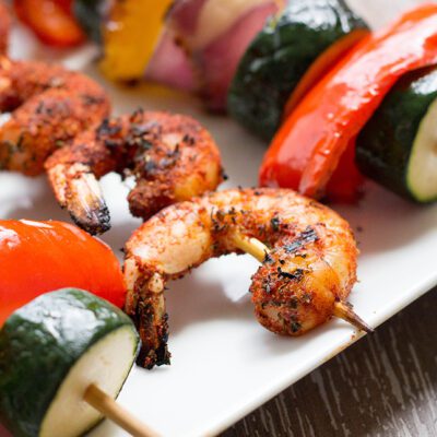 Easy Cajun Shrimp Skewers