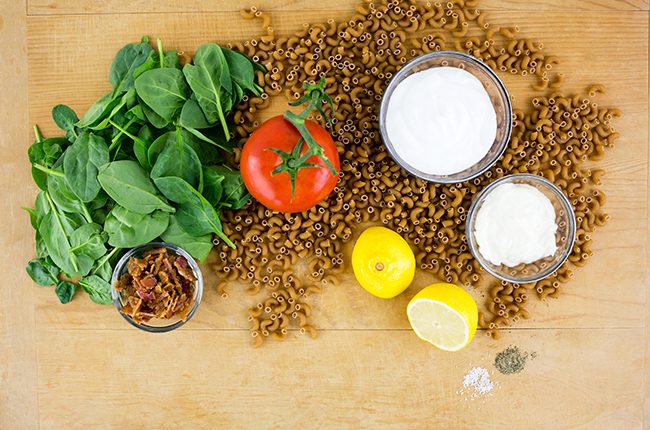 BLT Macaroni Ingredients