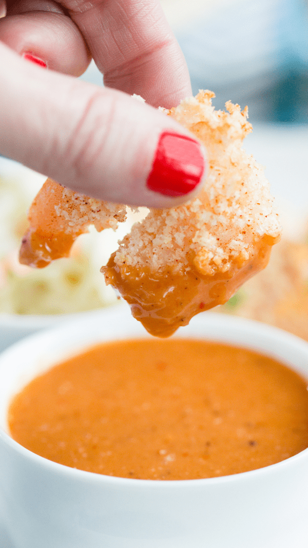 Crispy Shrimp Cocktail with Sauce