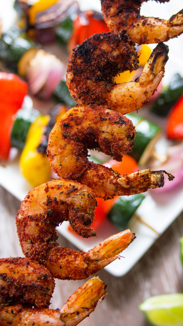 Easy Cajun Shrimp Skewers