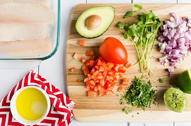 Tilapia and Avocado Pico