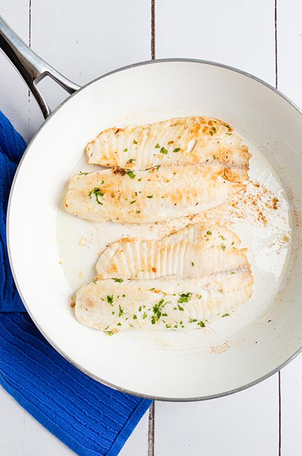 Browning the Tilapia