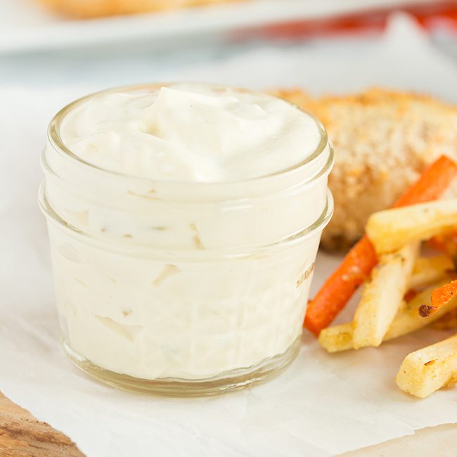 Vegetable Fries with Tartar Sauce