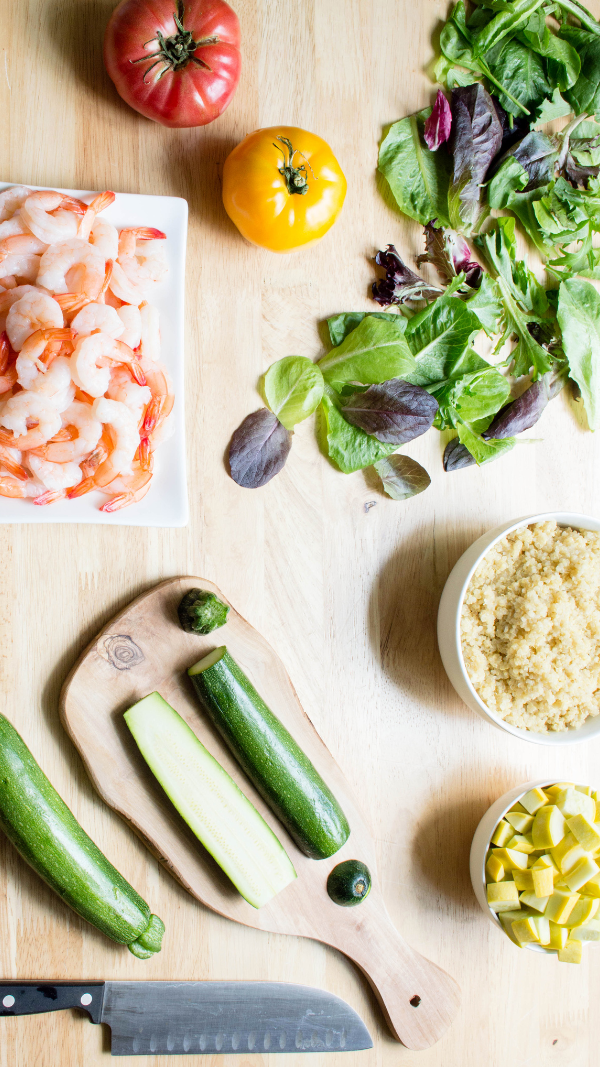 Shrimp Quinoa Ingredients