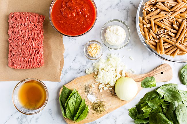 Skillet Lasagna Ingredients