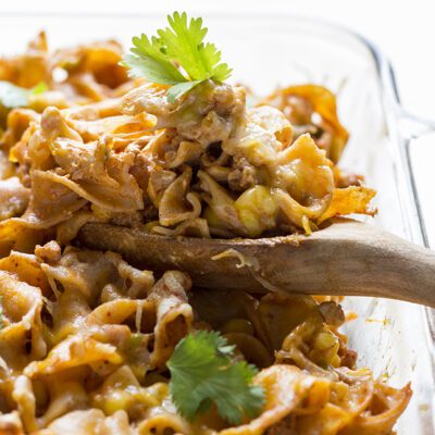 Easy Enchilada Noodle Casserole