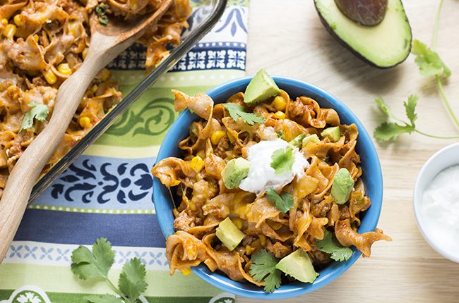 Baked Enchilada Noodles