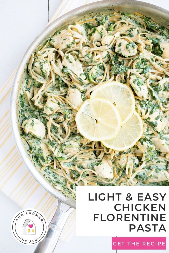 light chicken florentine pasta